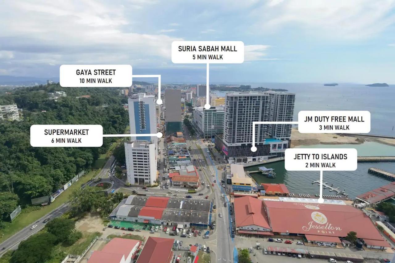 Jesselton Quay Sea View Hotel Kota Kinabalu Kültér fotó